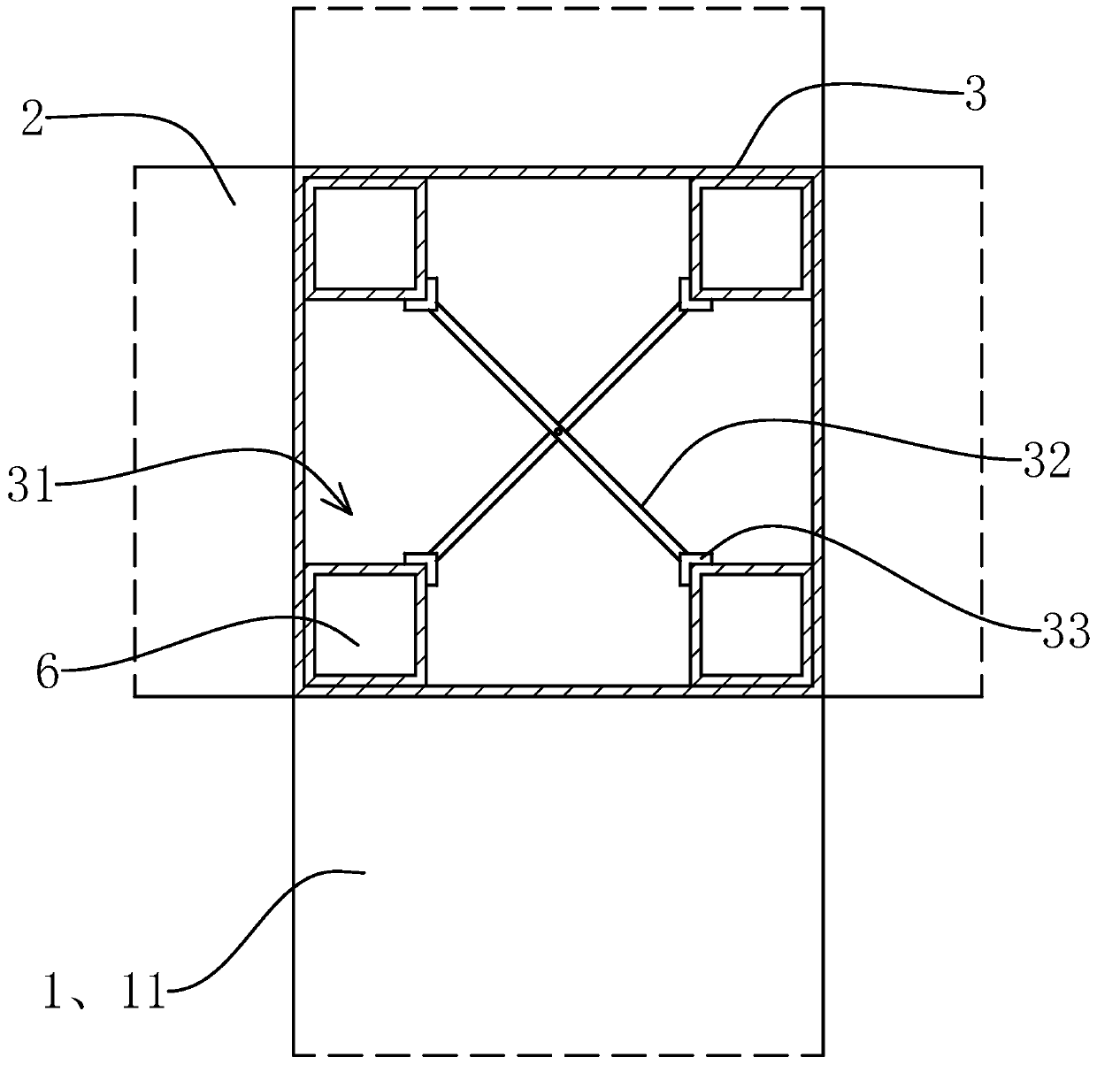 Beam and column connecting structure