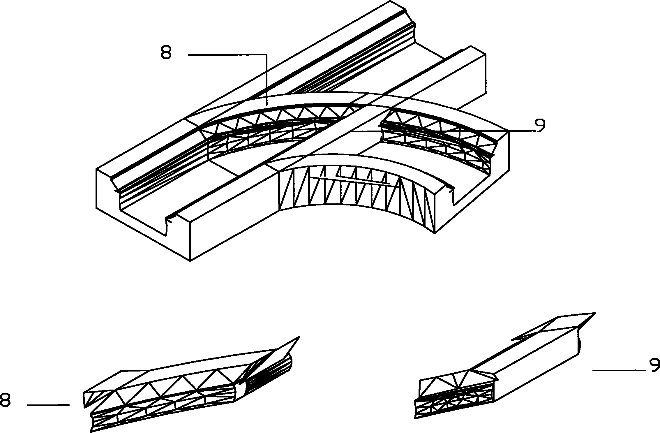 Side power all-drive near suspension railway train system