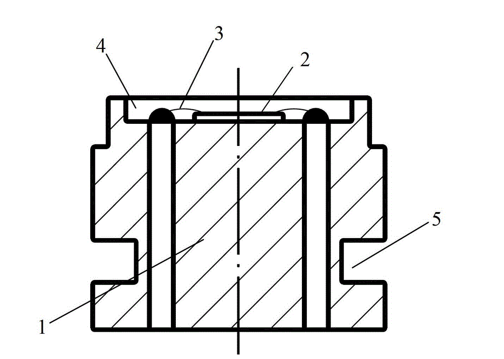 High-temperature impact-pressure-resistant sensor and production method thereof