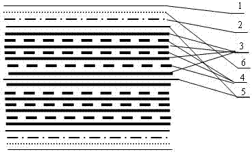 Bamboo-wood composite container base plate with improved bamboo curtain splint surface layers, and manufacturing method thereof