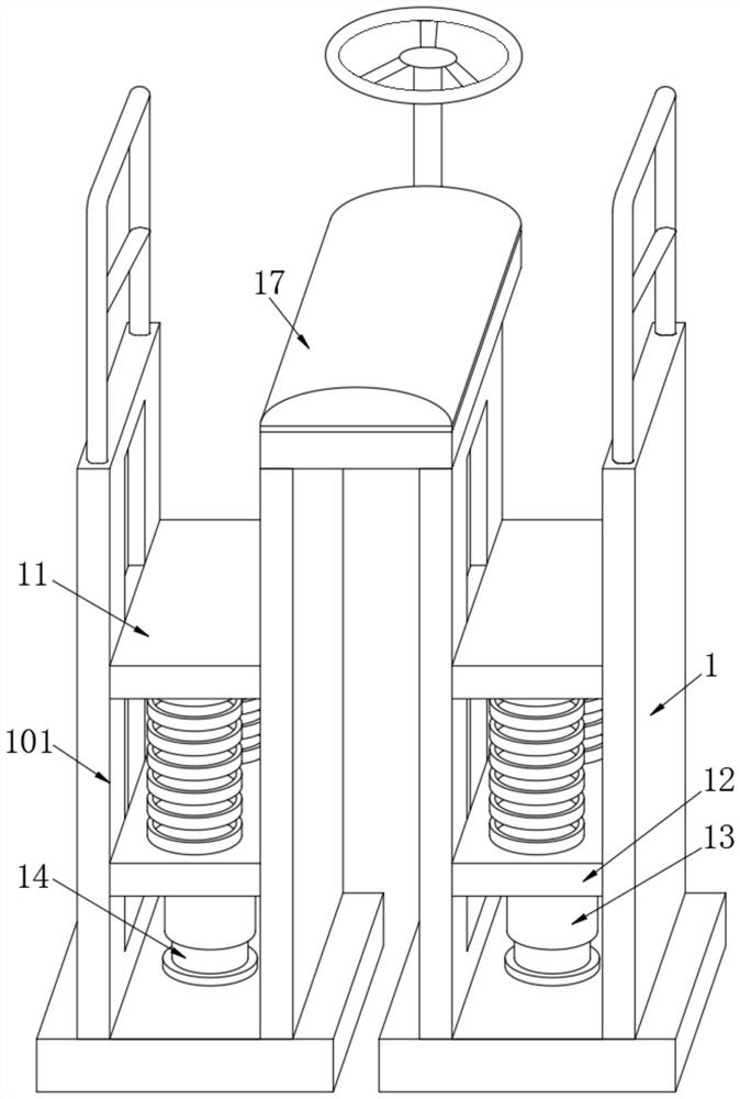 Multifunctional walking exercise device for rehabilitation department