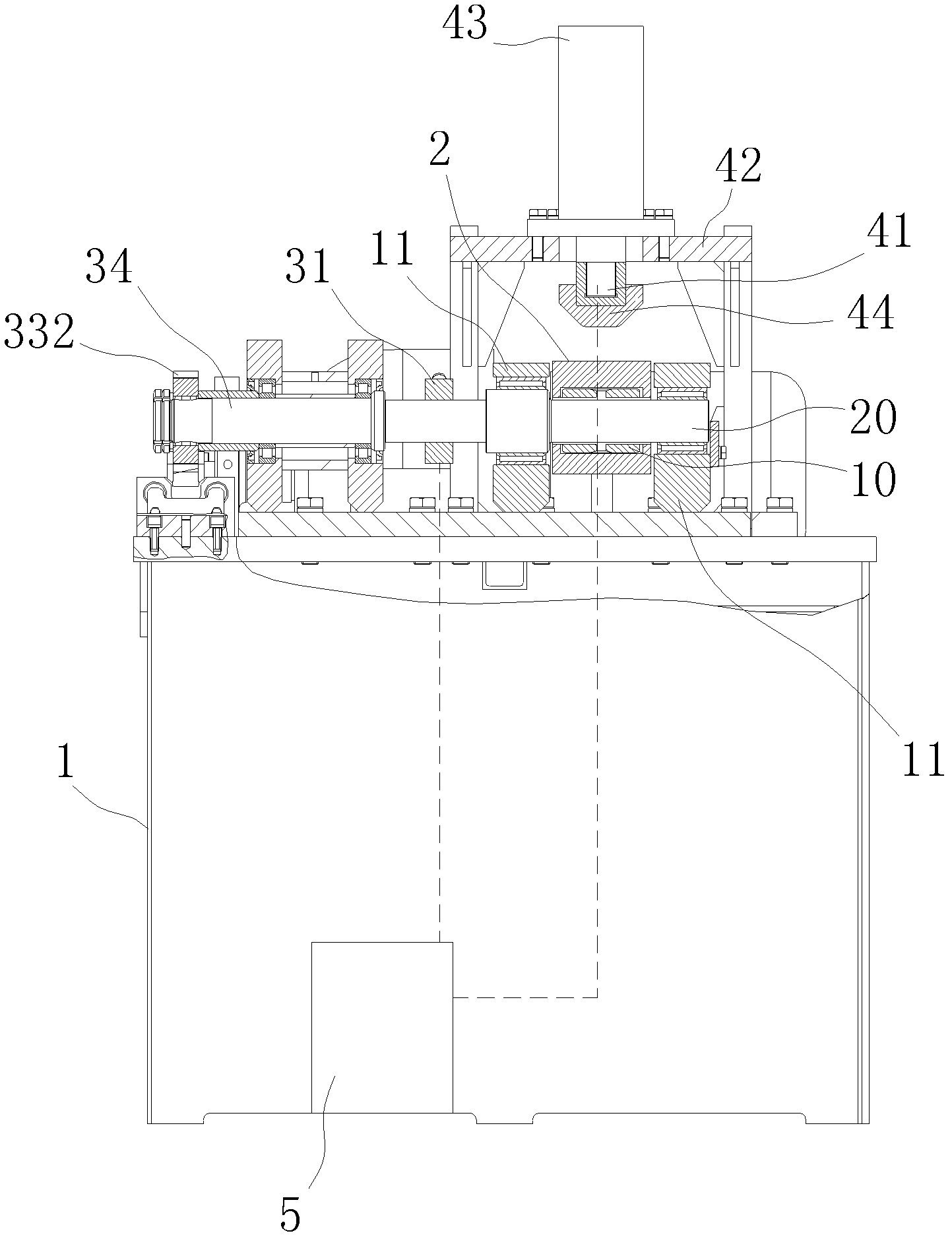 Wobble bearing type friction test device and method