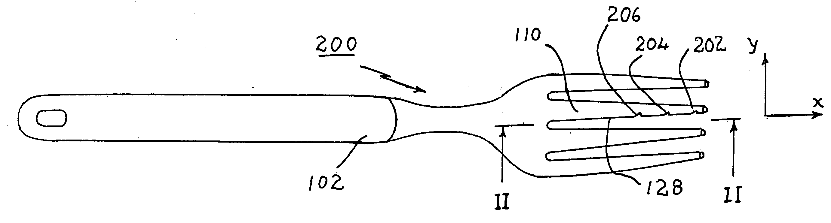 Fork with multiple tines