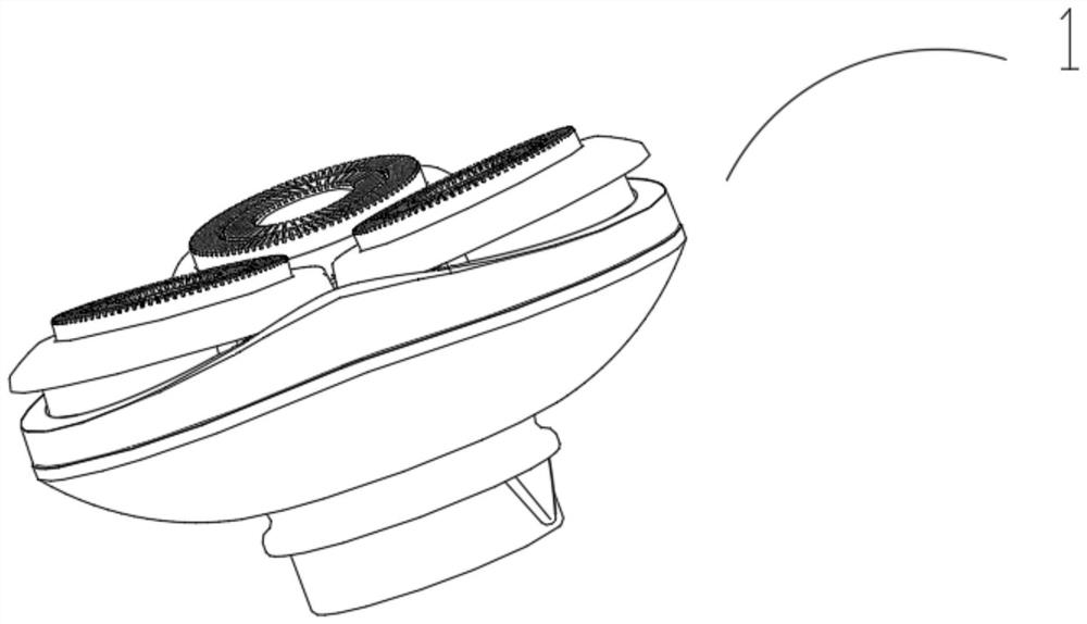 Electric shaver with beard residue collecting function