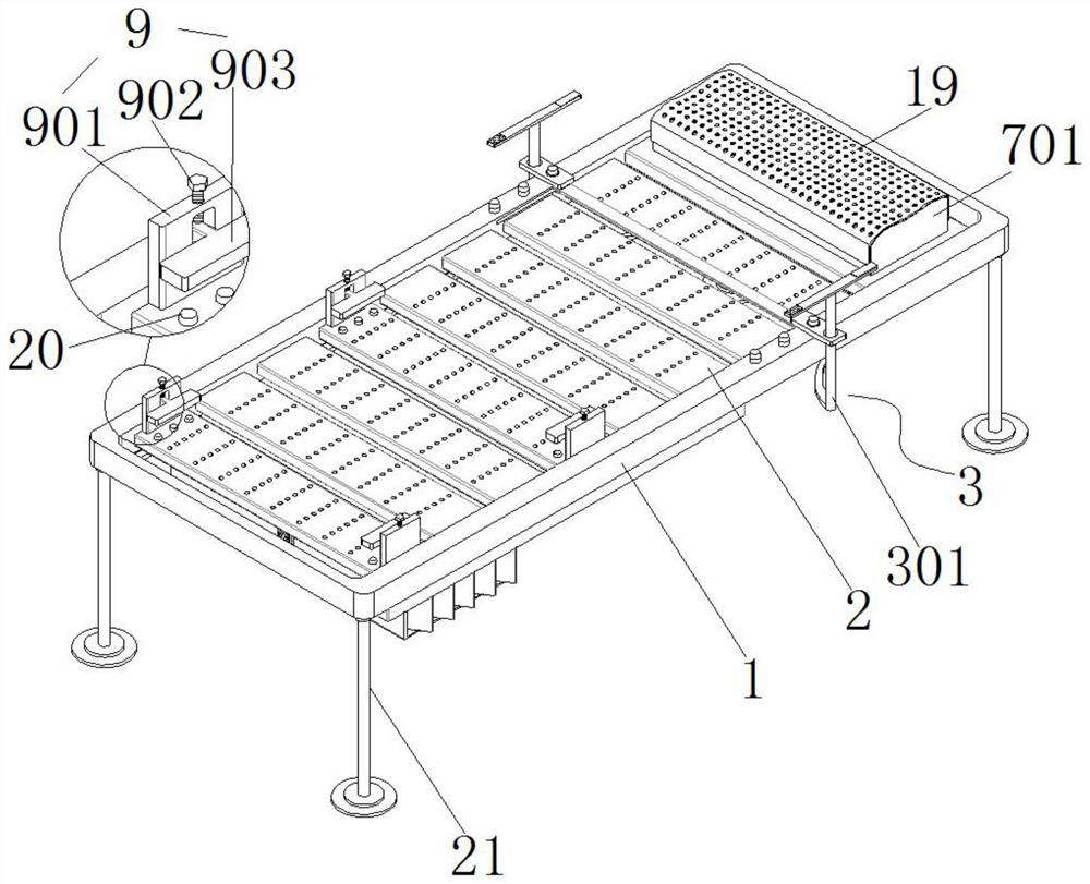 A special nursing bed for stomach tube pull-out prevention in gastroenterology