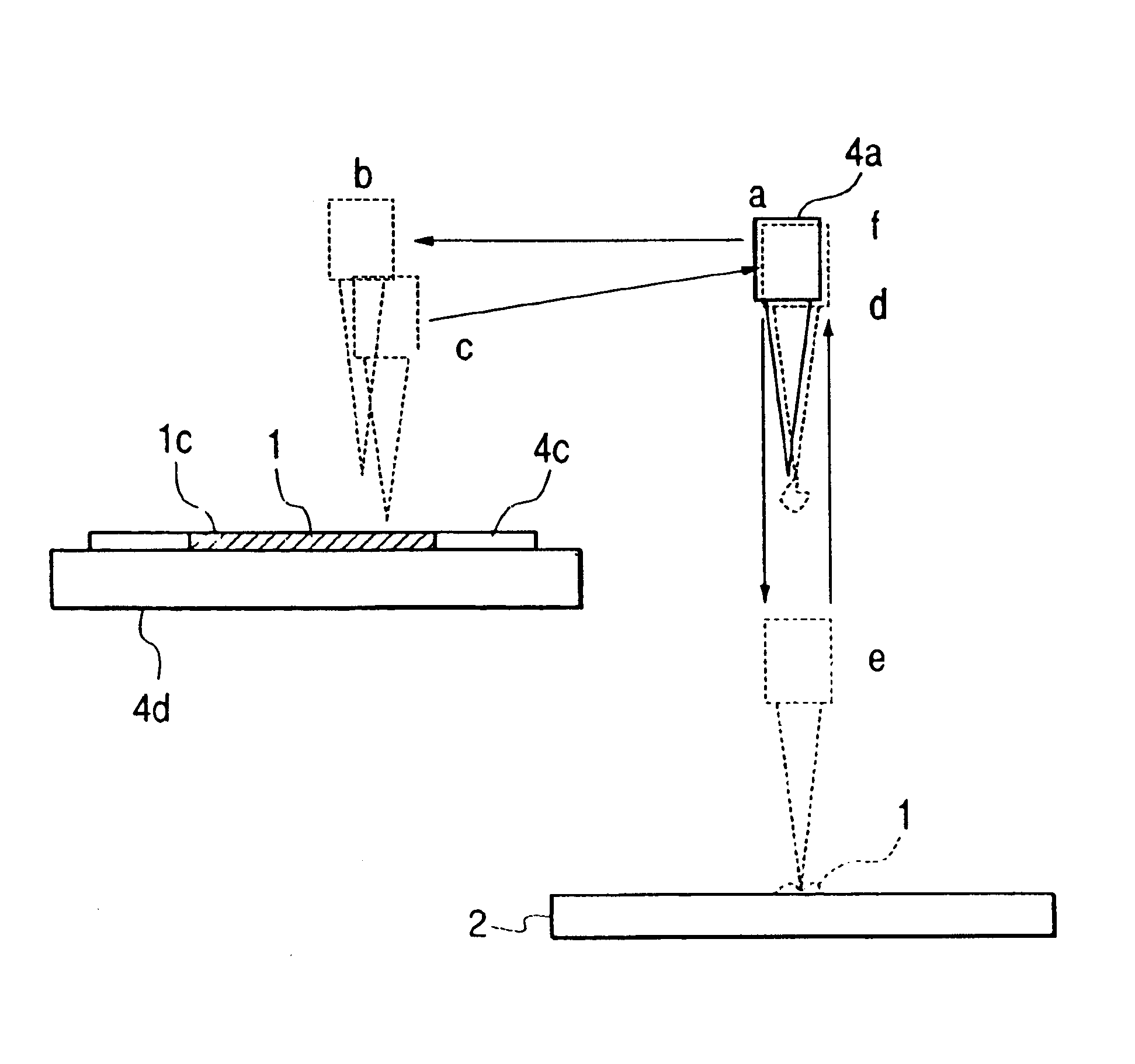 Substrate having repaired metallic pattern and method and device for repairing metallic pattern on substrate