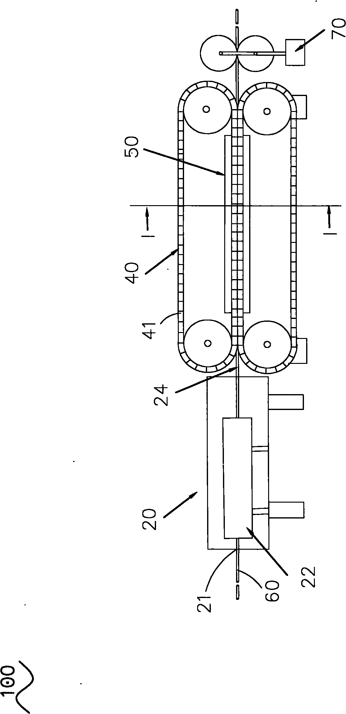 Stamping device and stamping pipe