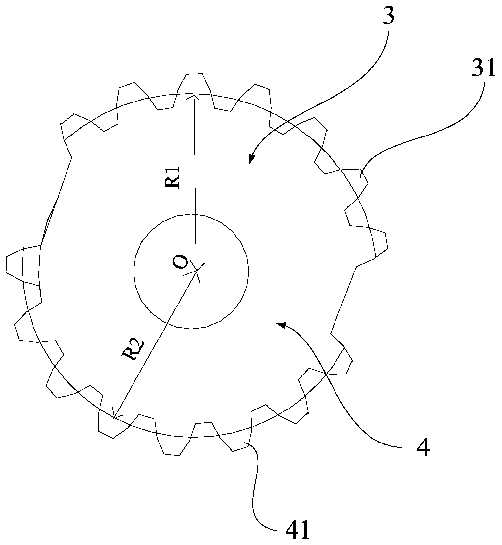 Double-shaft chain and portable electronic equipment