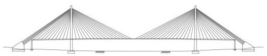 Ultra -large-span cable-stayed bridge with thrust piers and construction method thereof