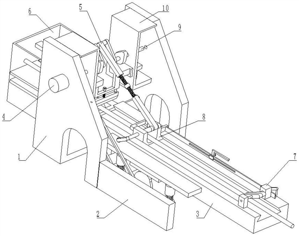 Reinforcing steel bar cutting equipment with automatic clamping function