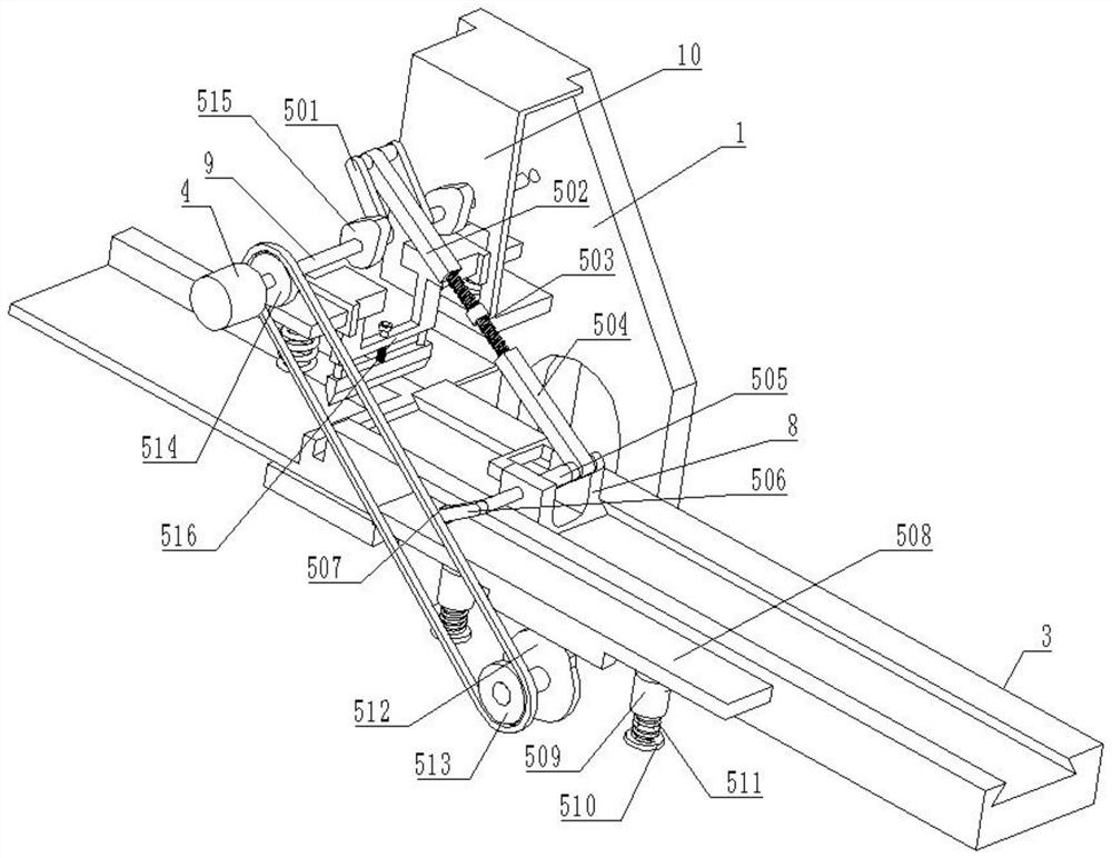 Reinforcing steel bar cutting equipment with automatic clamping function