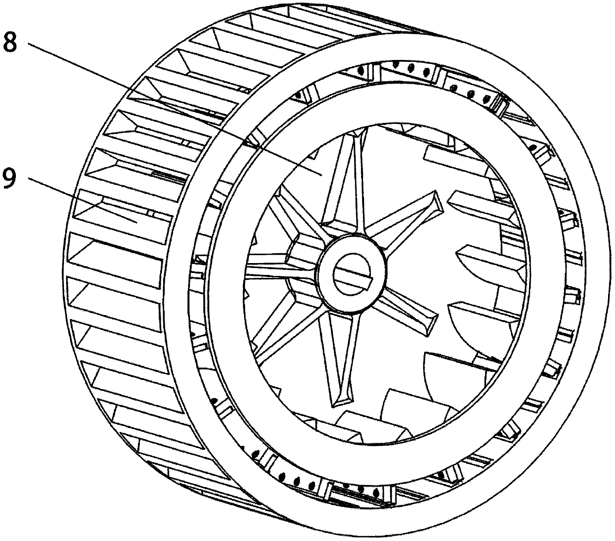 Impeller of ring flaker