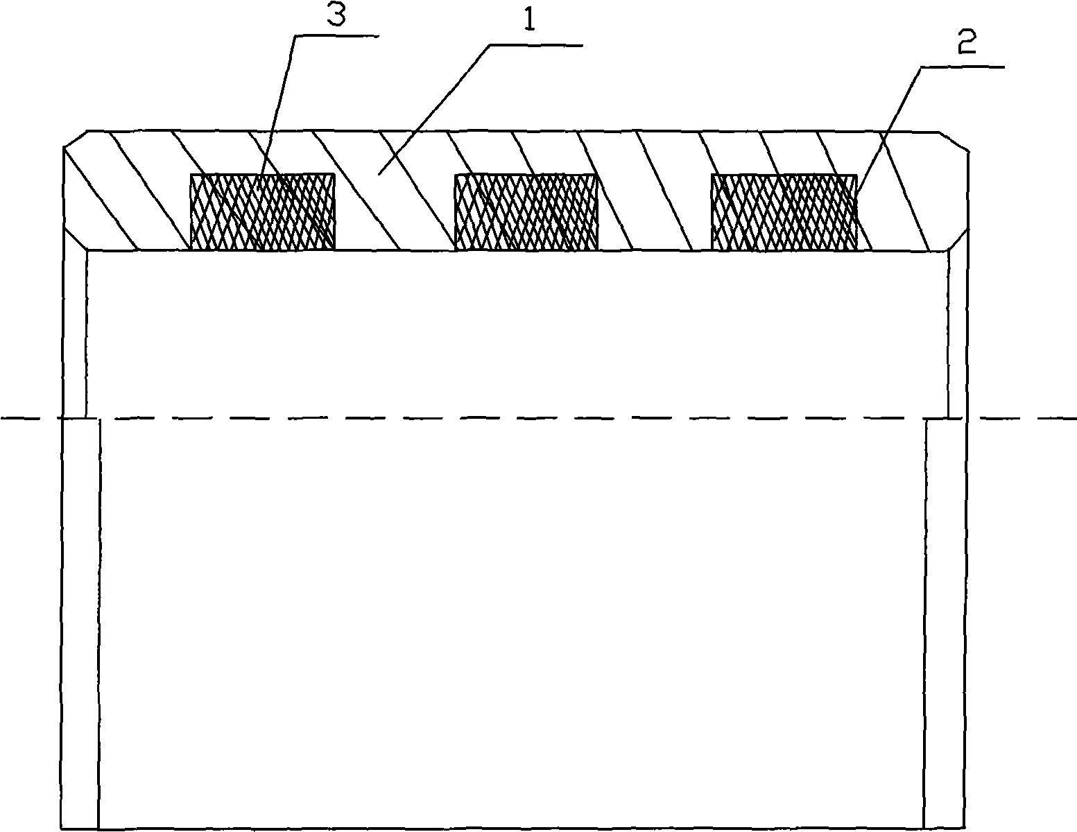 Thin wall embedded self-lubricating bearing and manufacturing method thereof