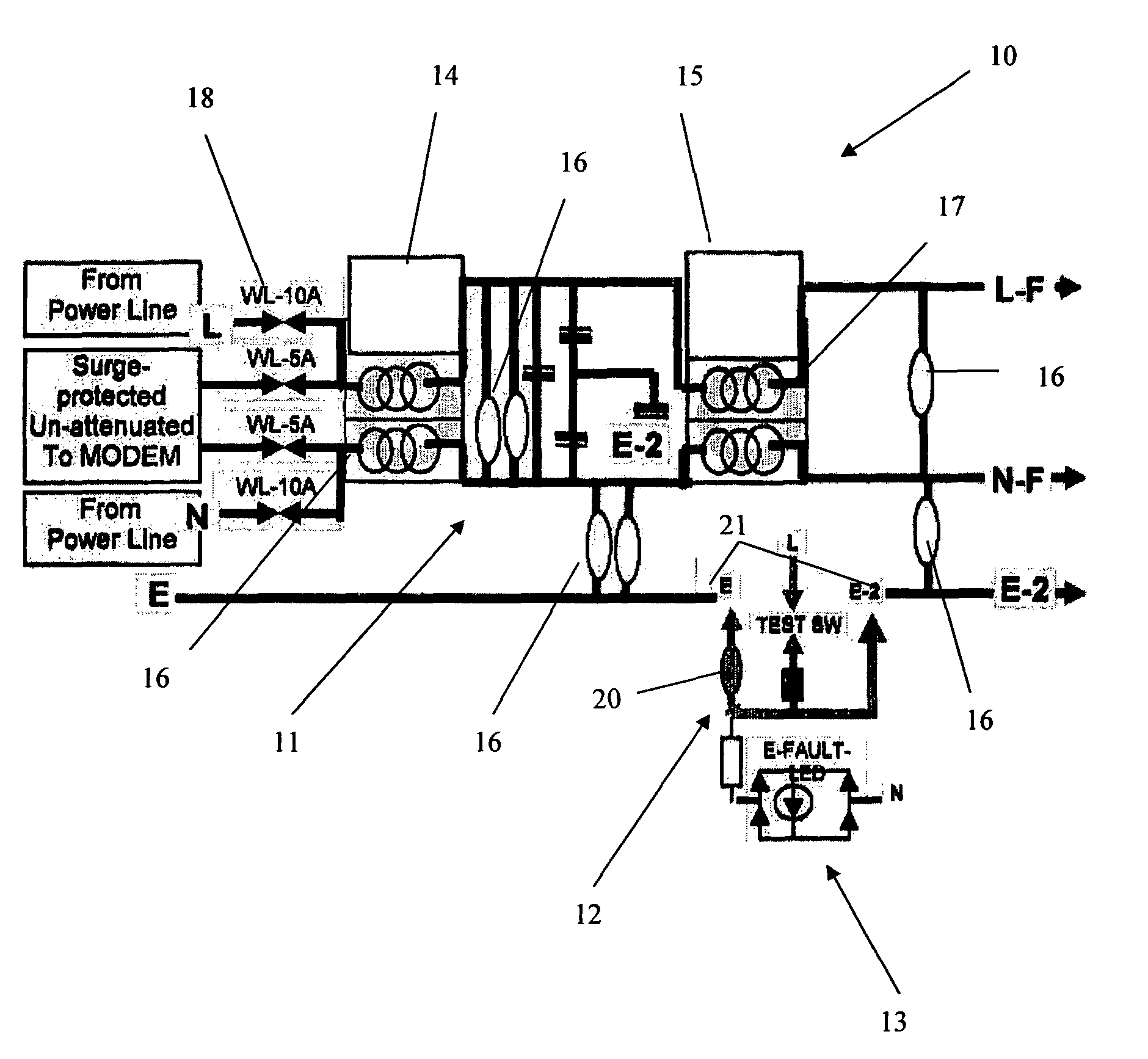 Electrical interface protecting apparatus