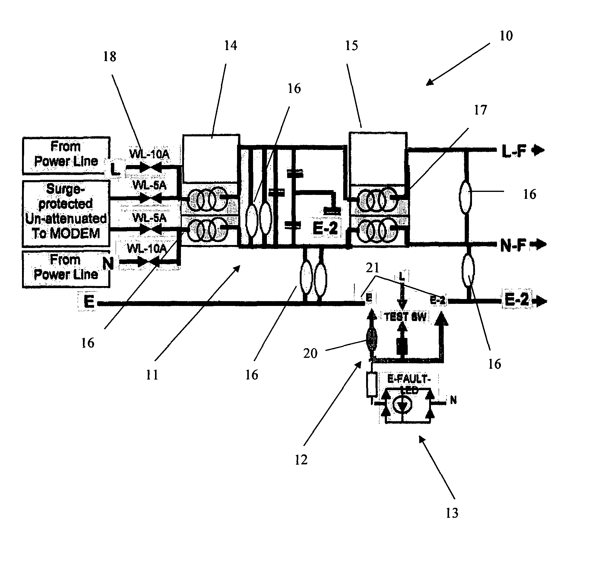 Electrical interface protecting apparatus