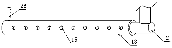 Paddy field water change device for circular agriculture, and application method thereof
