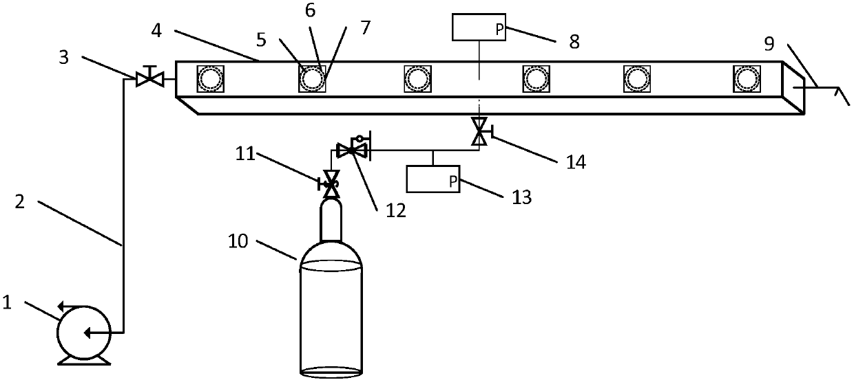A device and method for measuring explosion vent distance of pipe gallery