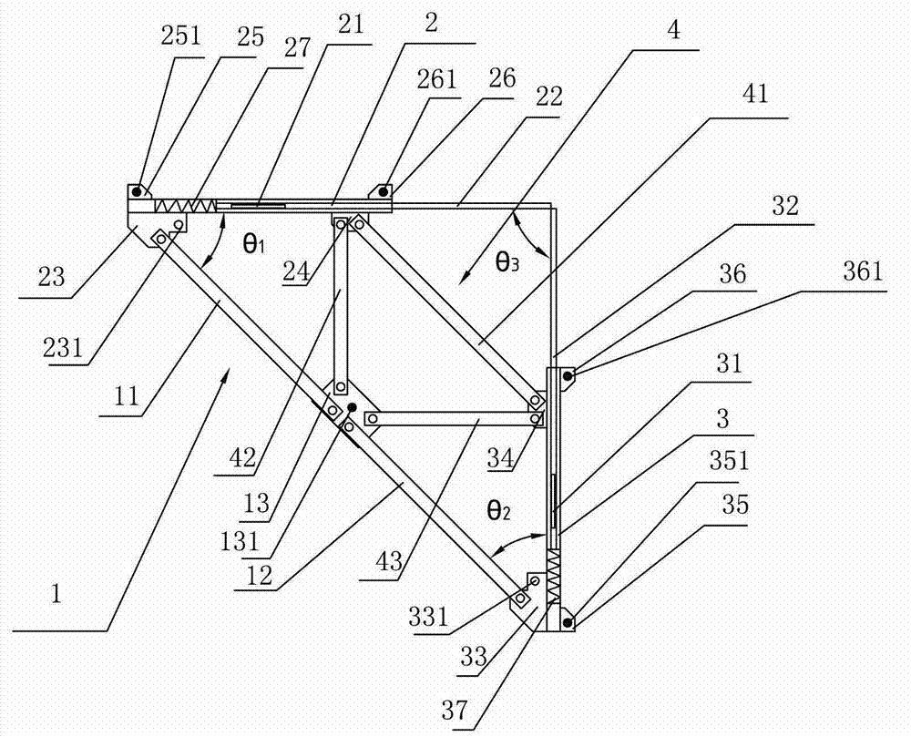 Pile position deviation real time detecting device