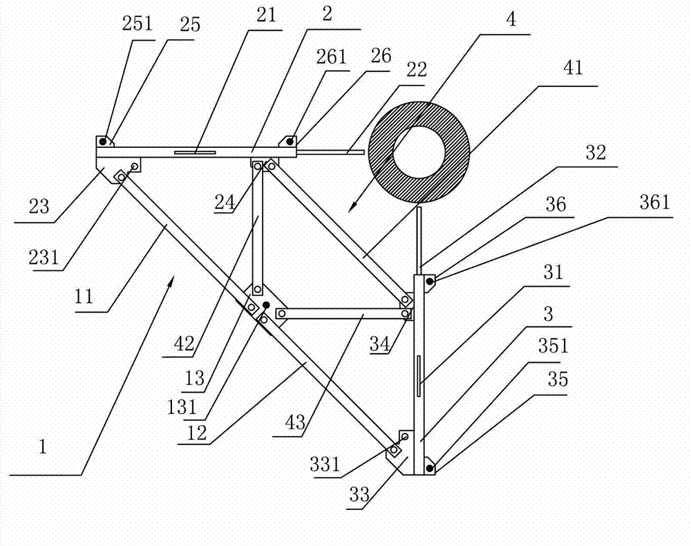 Pile position deviation real time detecting device