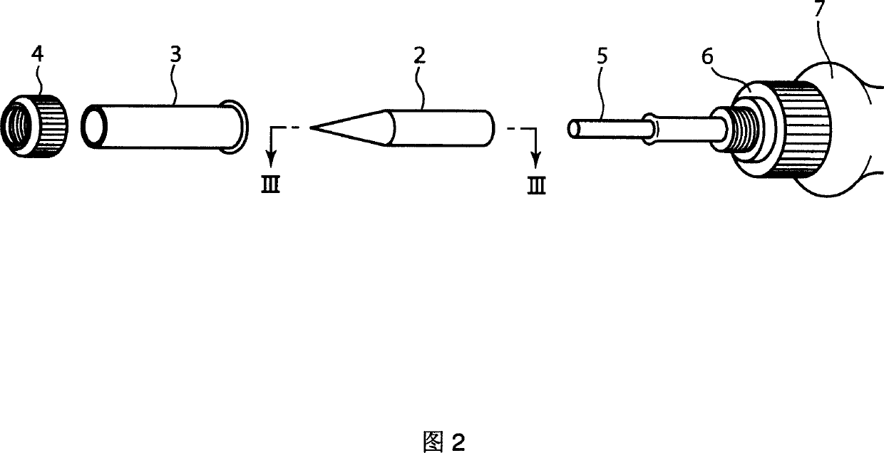 Tip of soldering iron, process for producing the same, and electrical soldering iron and electrical solder sucking iron including the iron tip