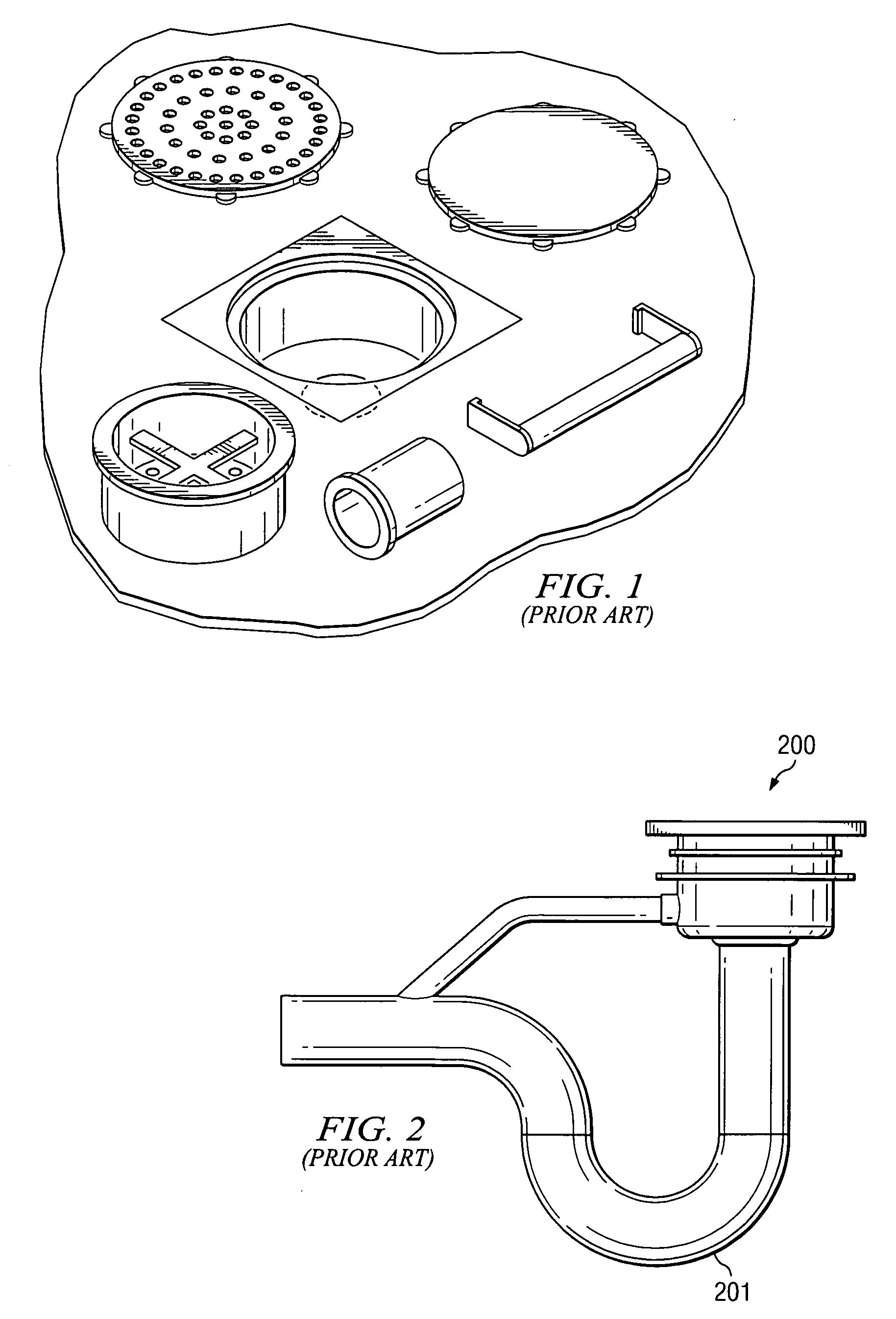 Floor drain with built-in sediment trap and removable gas trap