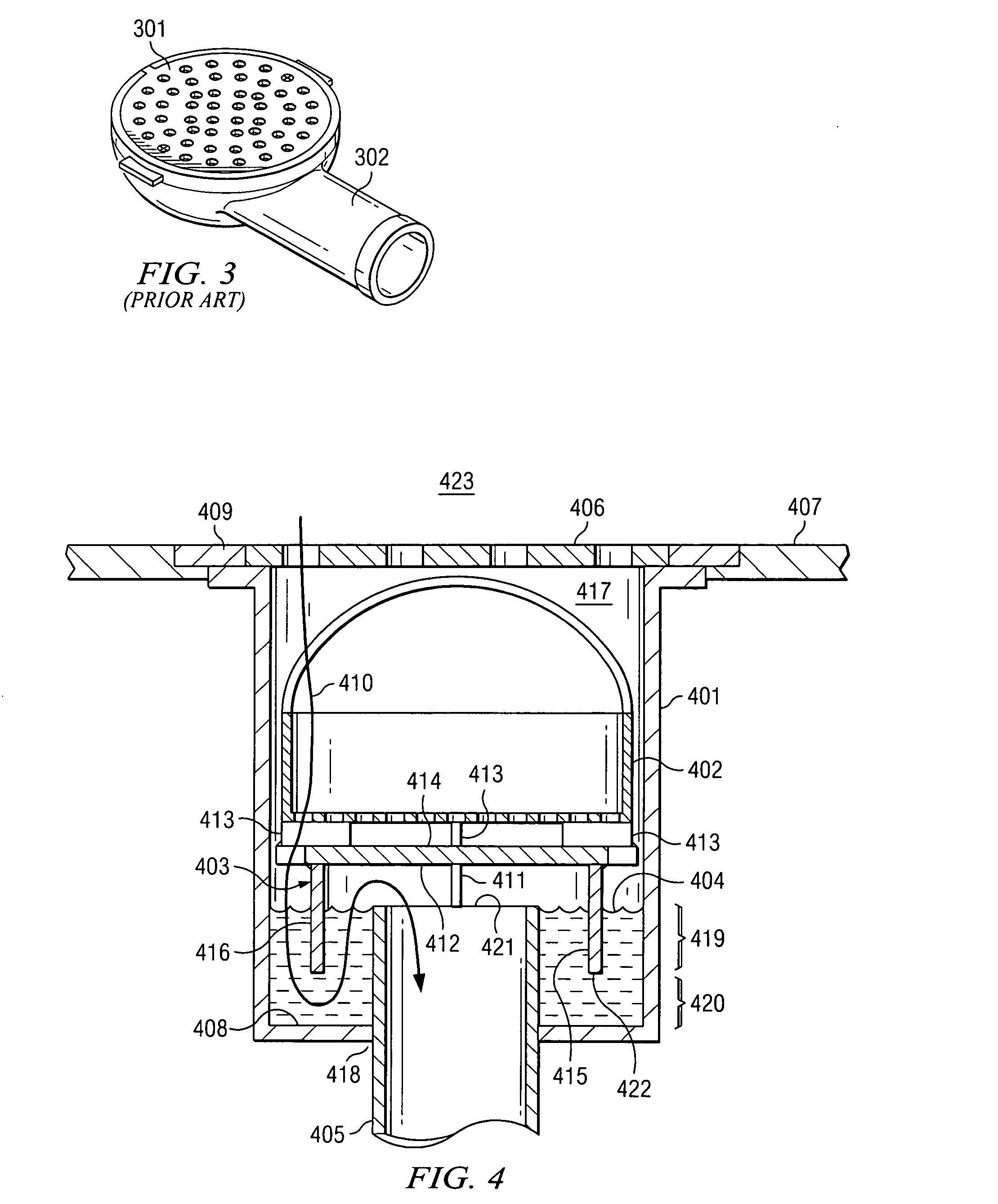 Floor drain with built-in sediment trap and removable gas trap