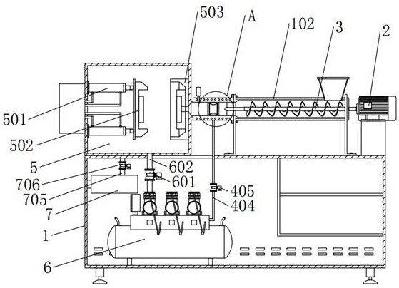 Injection molding machine with material conveying function