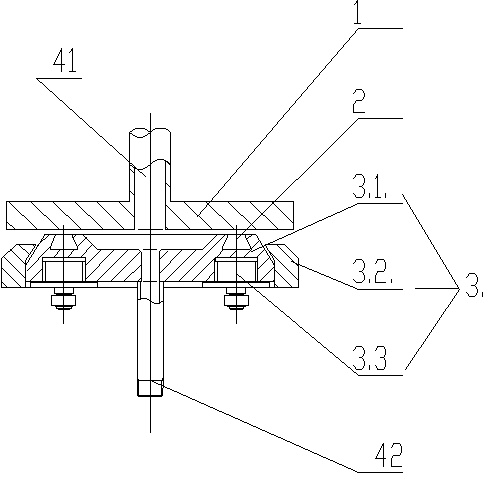 Flat plate type argon blowing joint