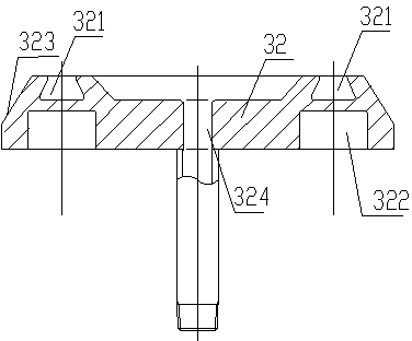 Flat plate type argon blowing joint