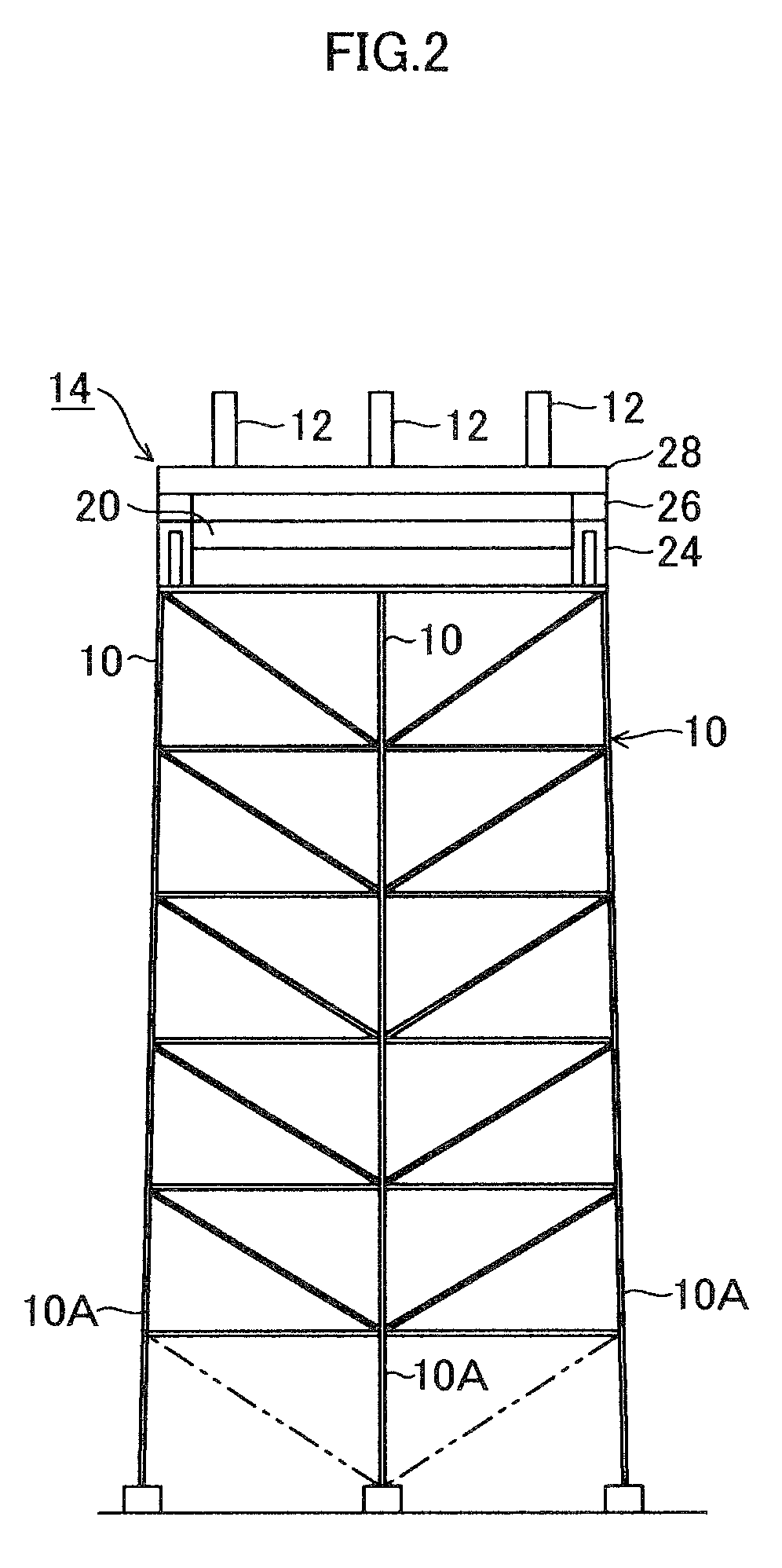 Girder block lifting method and jack-up stage used therefor