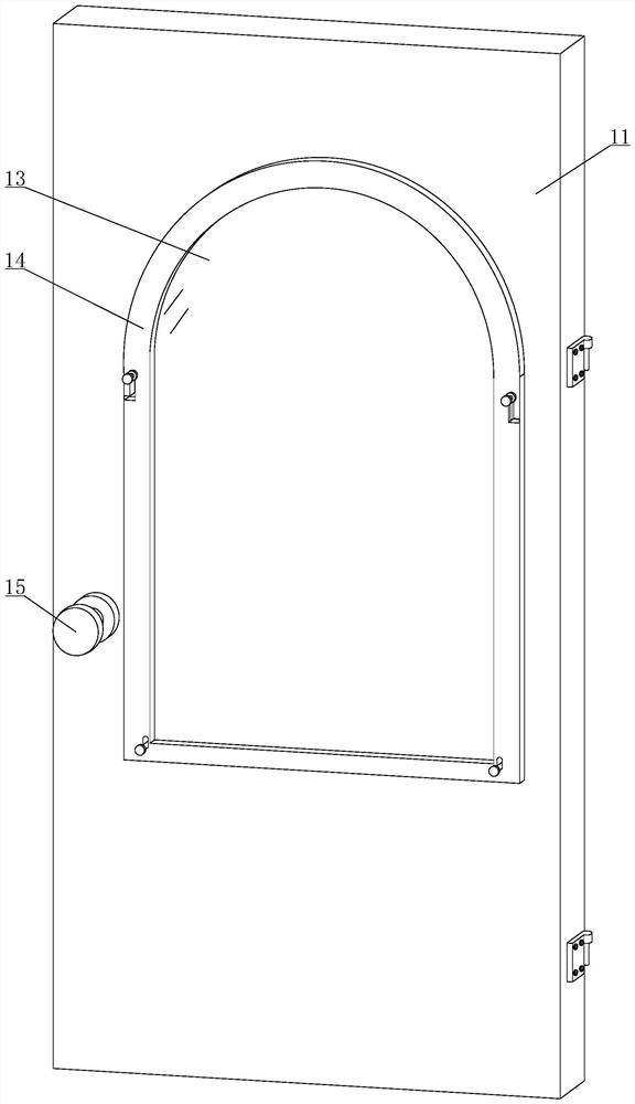 Soundproof push-pull wooden door convenient to assemble and disassemble