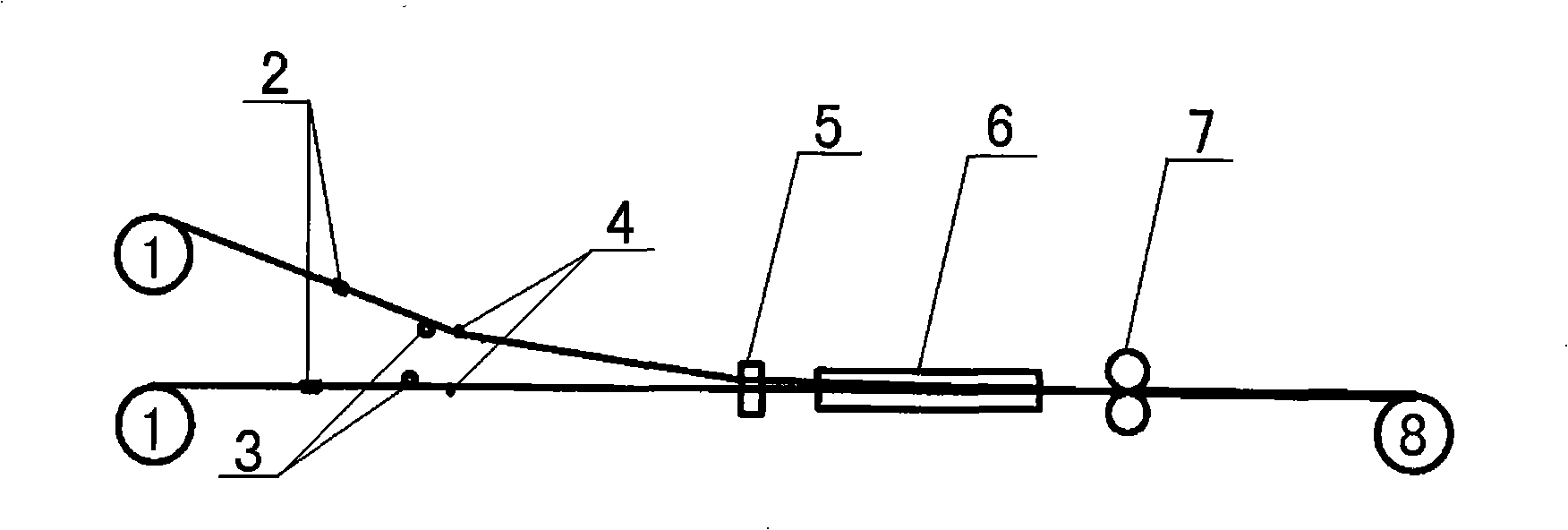 Method for preparing special-shaped composite contact tape