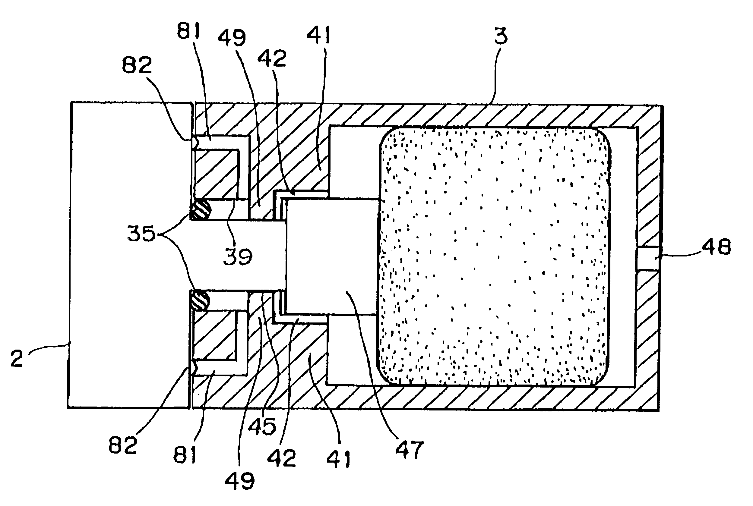 Ink jet recording apparatus using recording unit with ink cartridge having ink inducing element