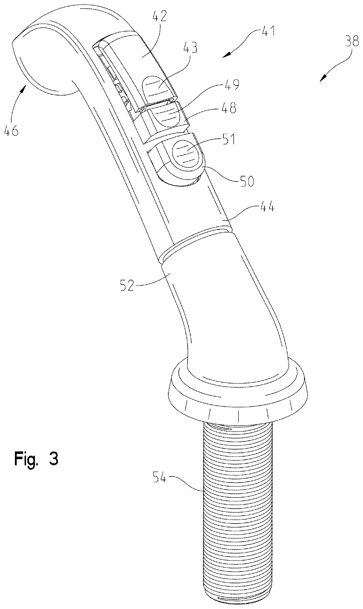 Locking side sprayer