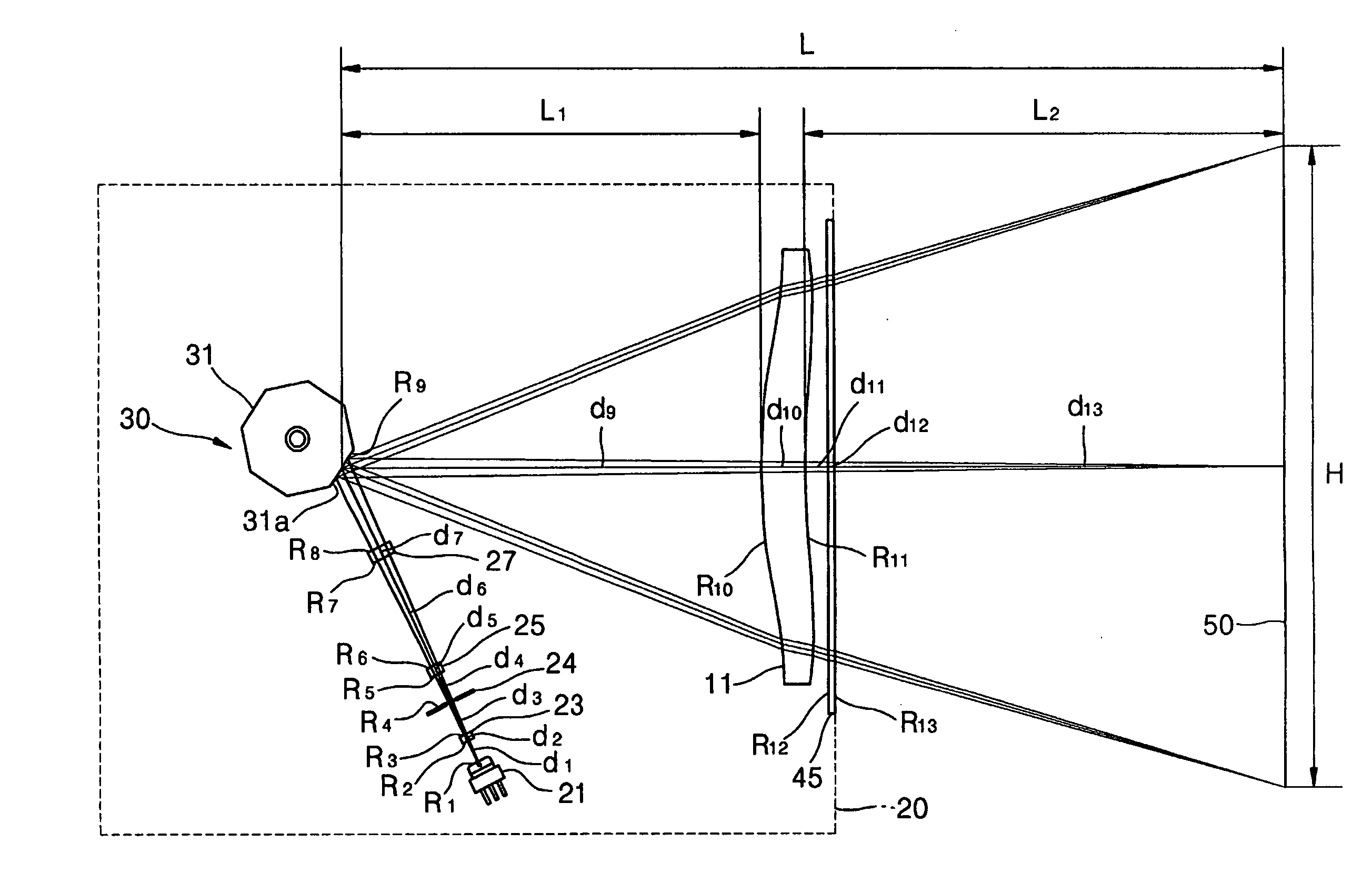 Optical scanning unit