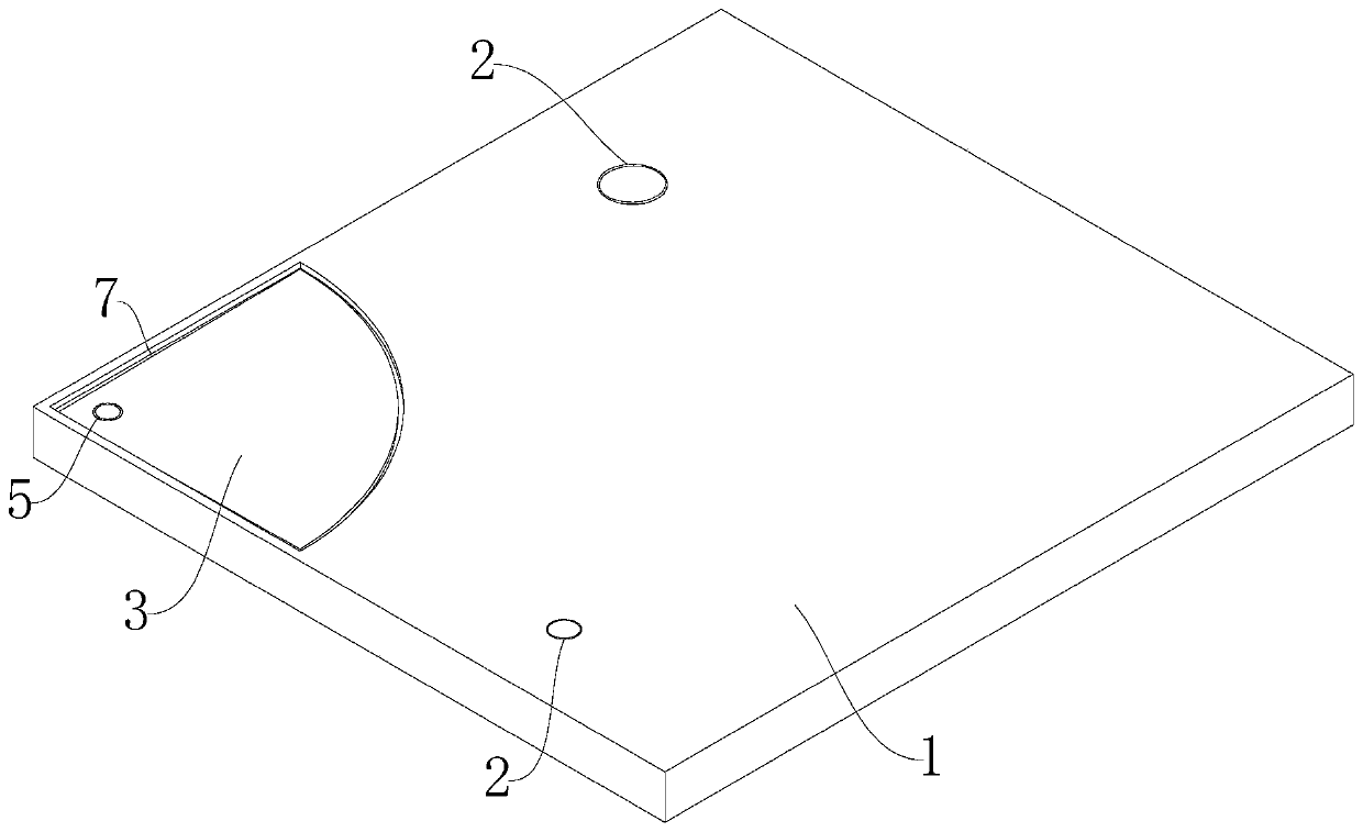 Bathroom bottom plate for integrated bathroom