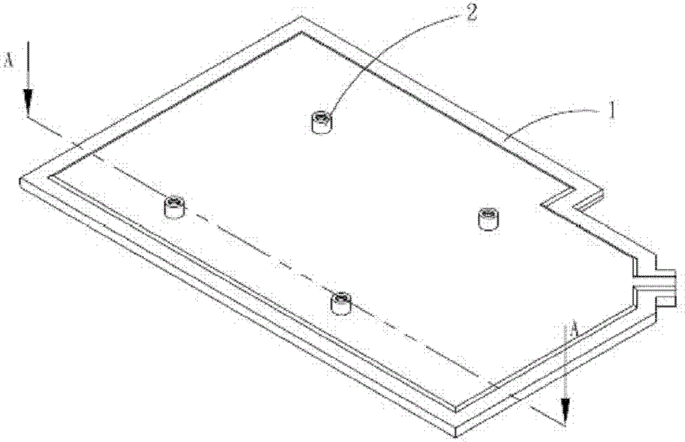 Fixing structure of radiating element