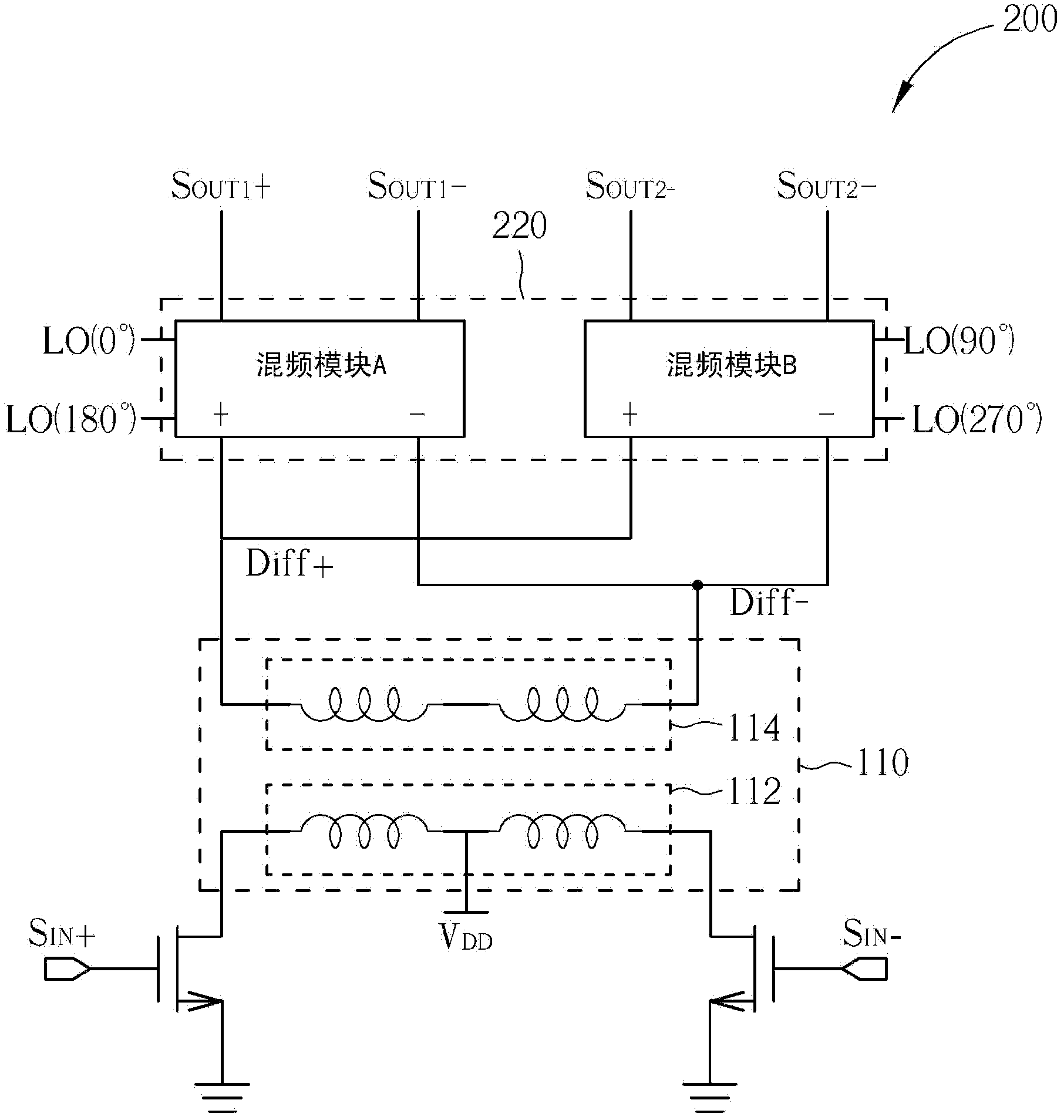 Frequency mixer and relevant frequency mixing method