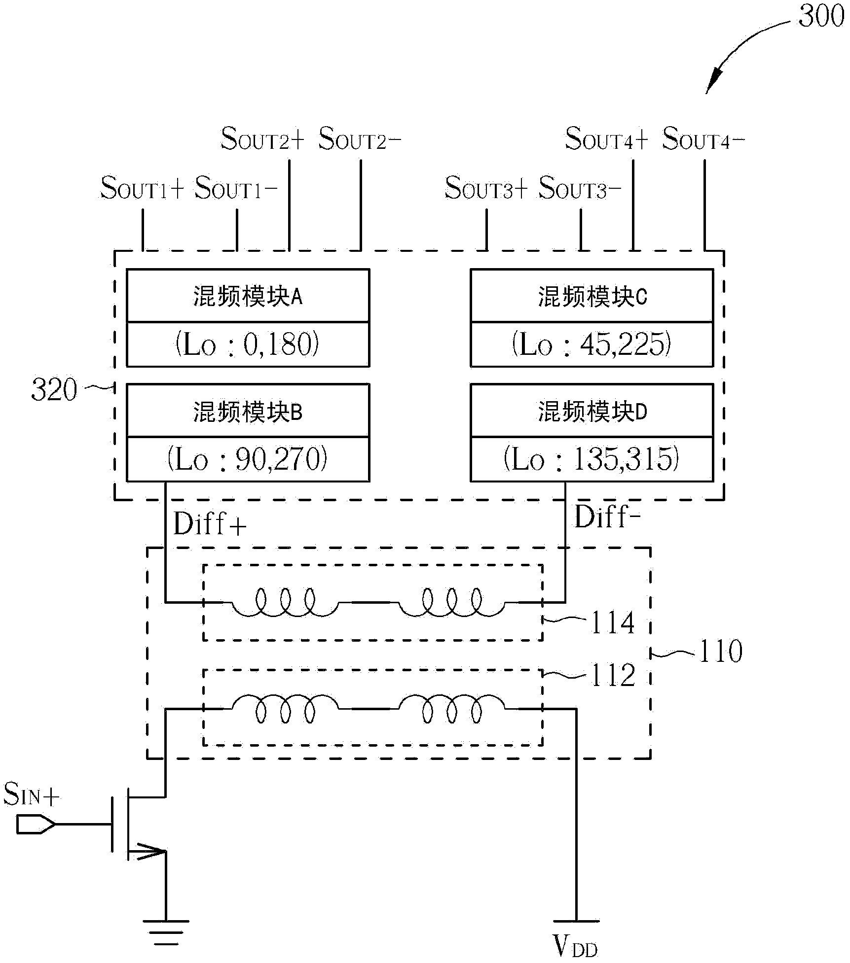 Frequency mixer and relevant frequency mixing method