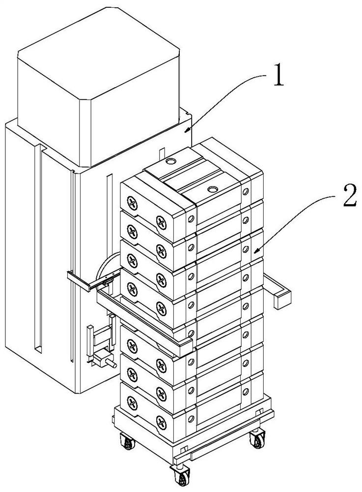 Intelligent traffic robot charging connection device