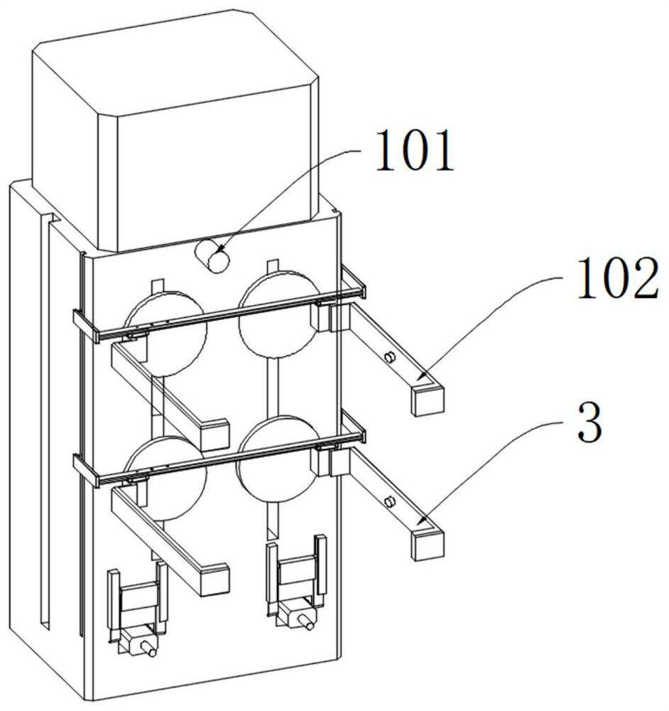 Intelligent traffic robot charging connection device