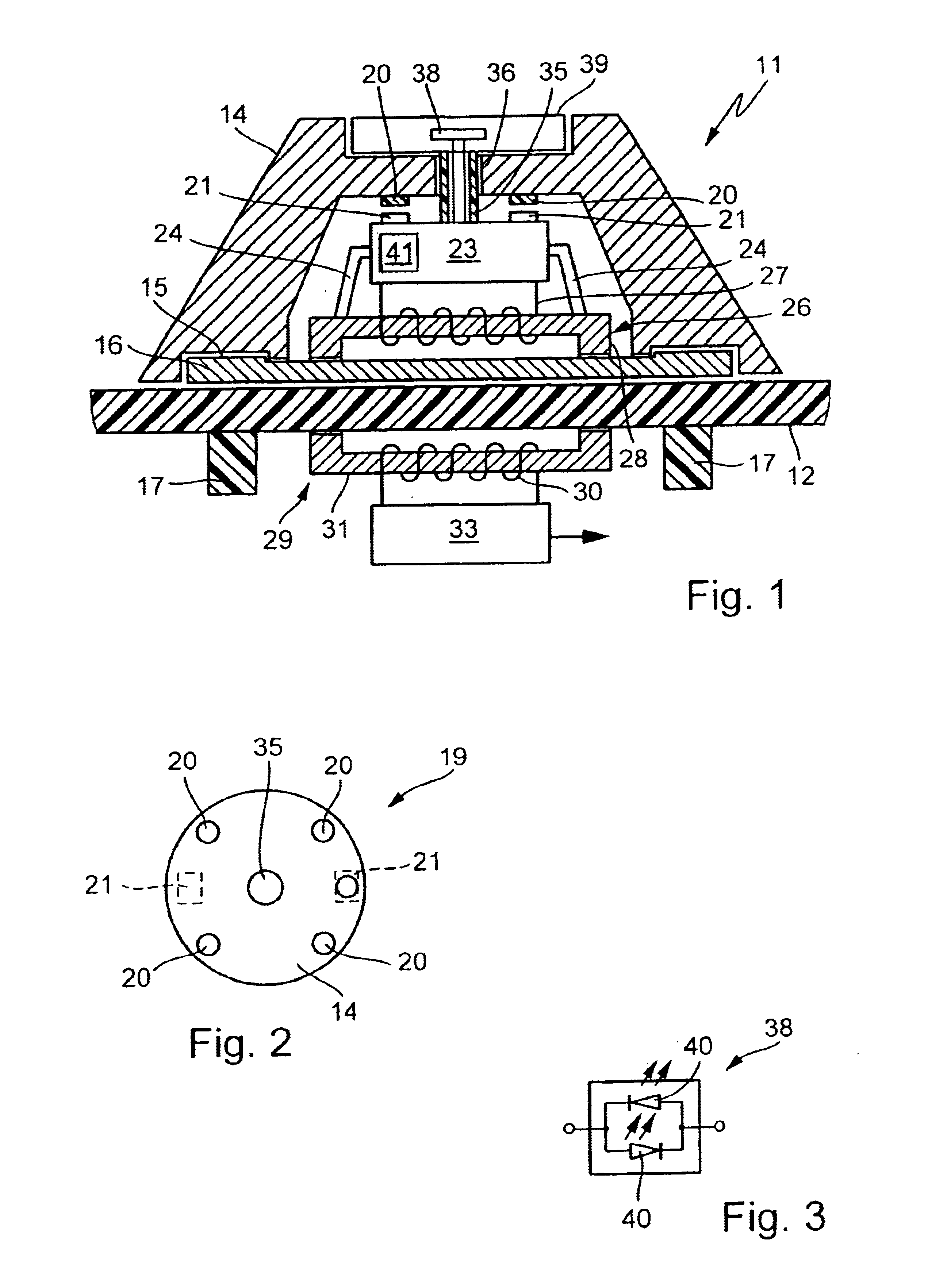 Operating device for an electrical appliance