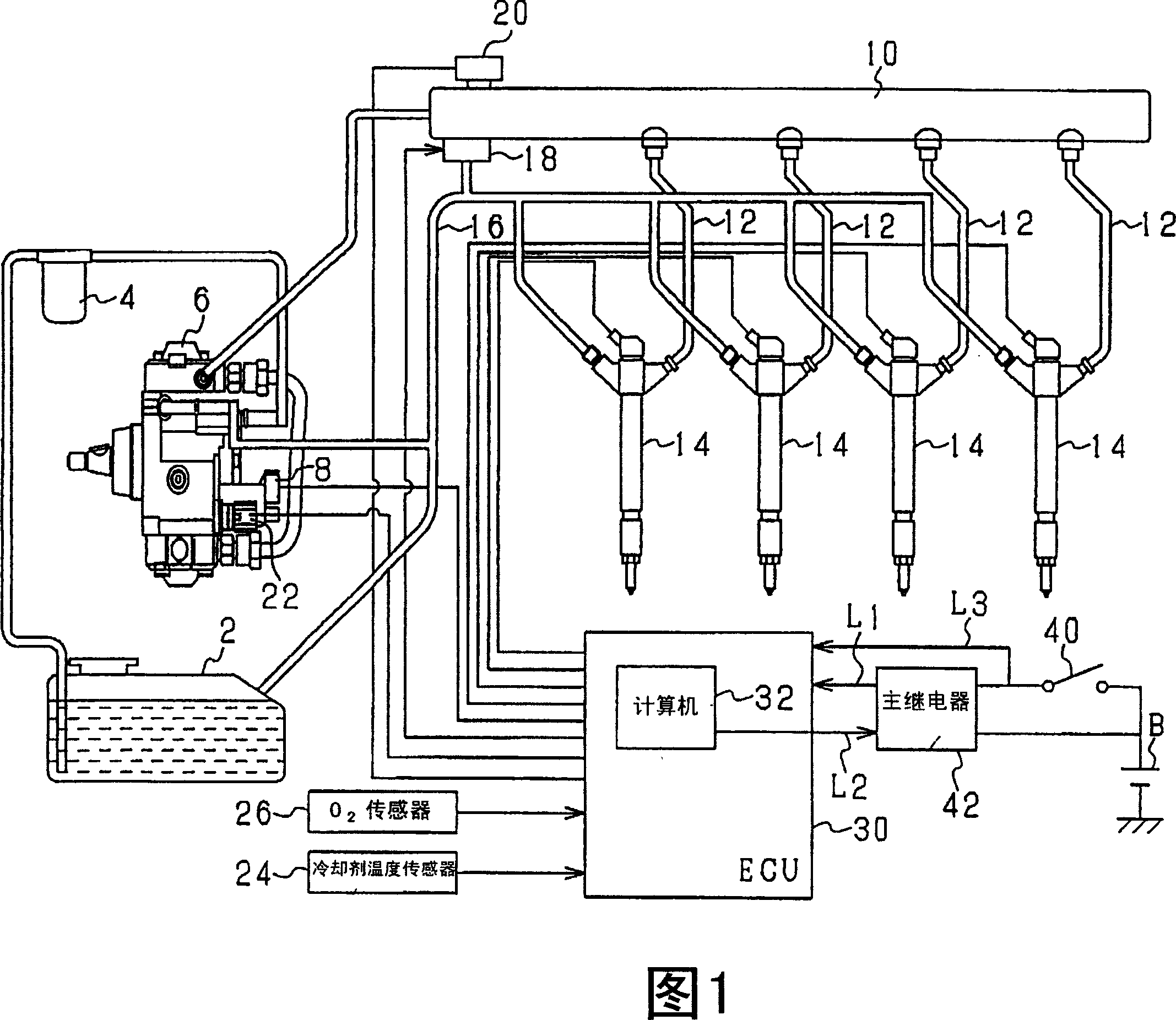 Fuel injection system designed to ensure enhanced reliability of diagnosis of valve