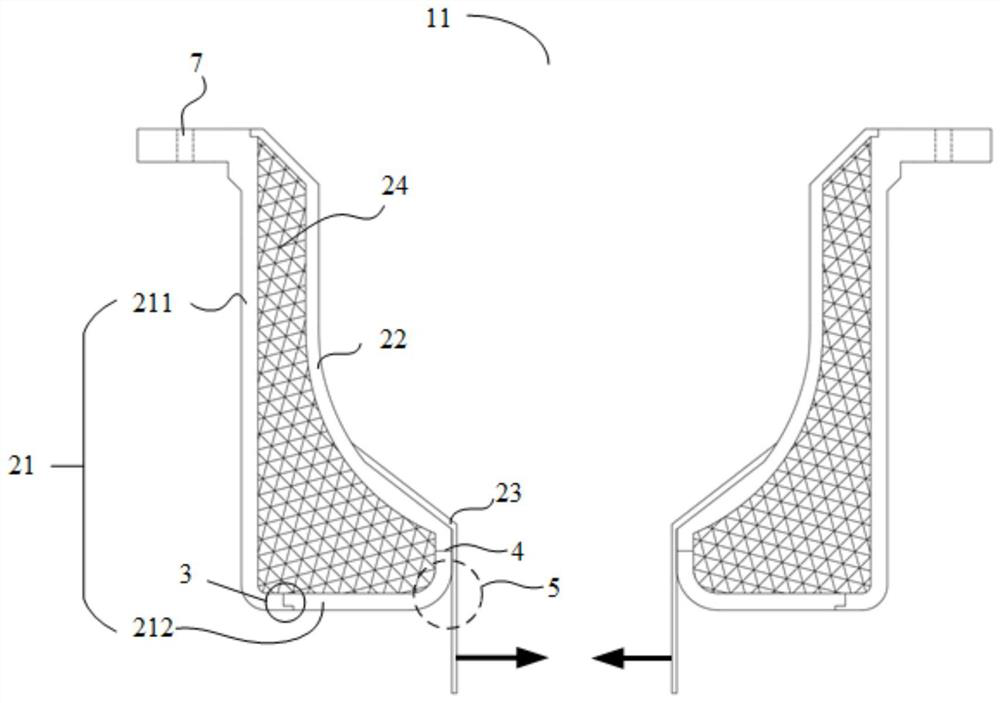 A guide tube and crystal pulling furnace