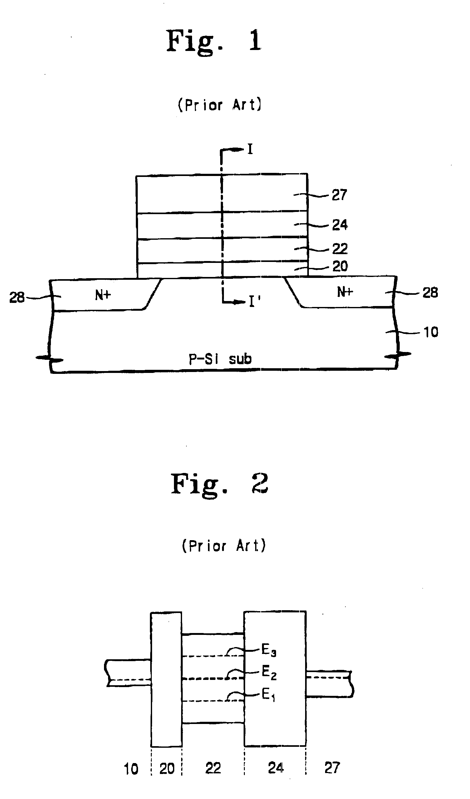 Floating trap non-volatile semiconductor memory devices including high dielectric constant blocking insulating layers