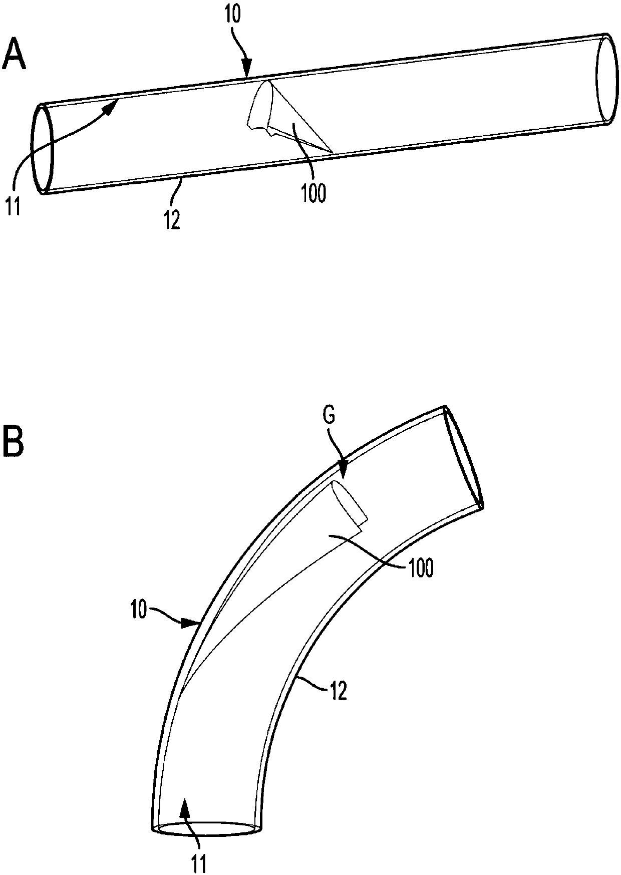 Valved conduit and method for fabricating same
