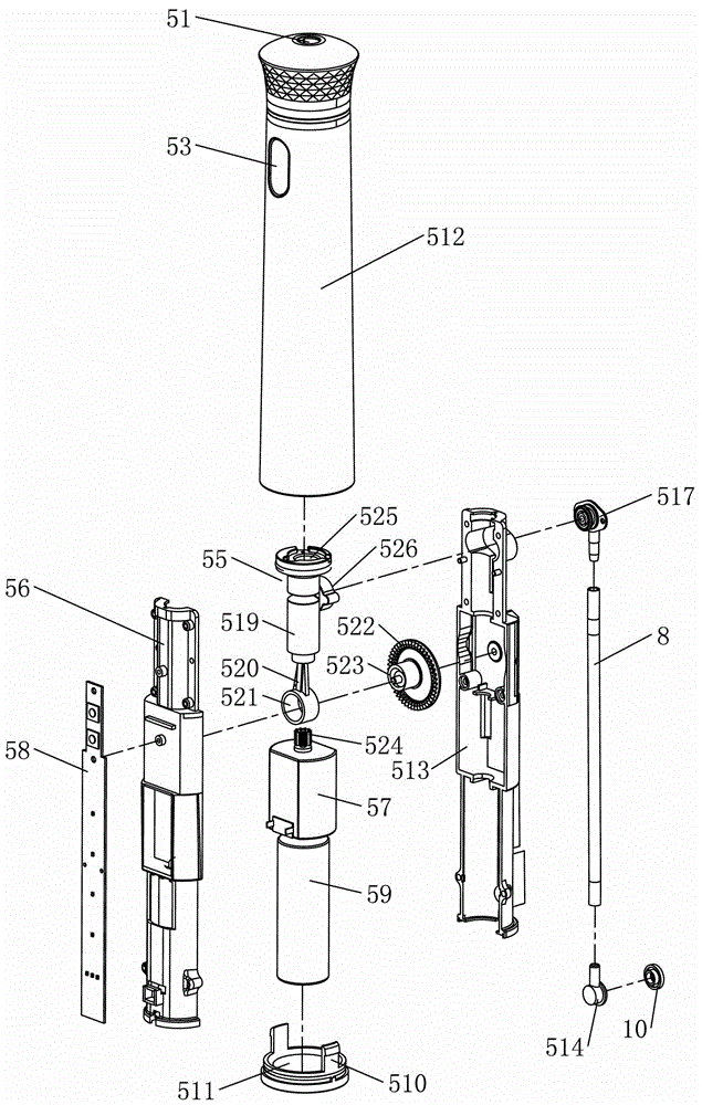 Water pump structure of portable oral irrigator
