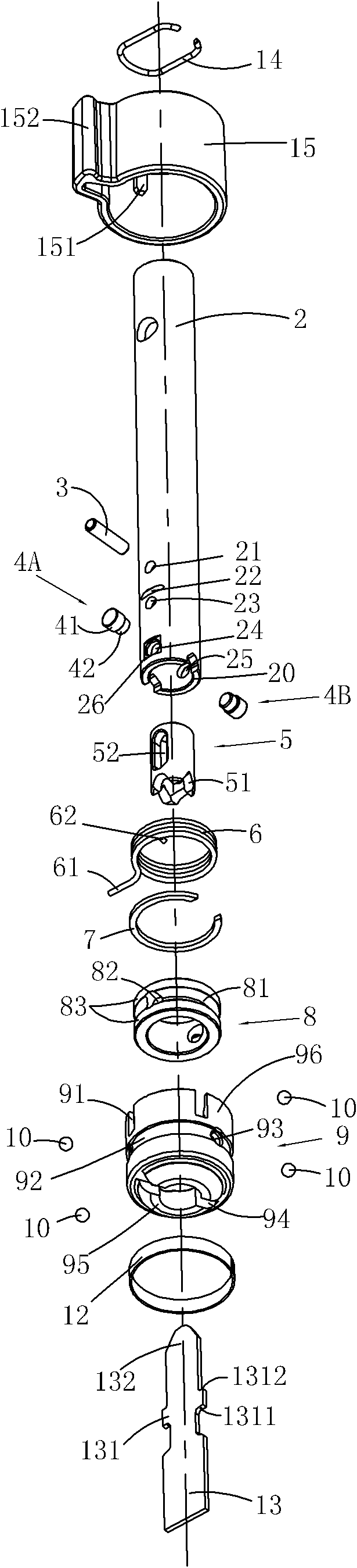 Saw blade clamping device