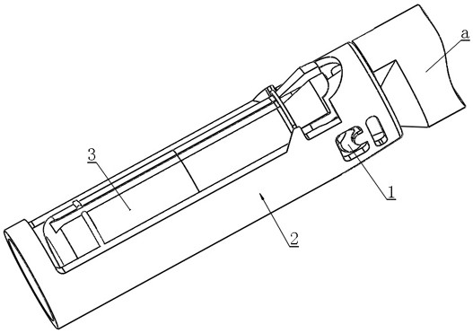 Split type protective needle cylinder device