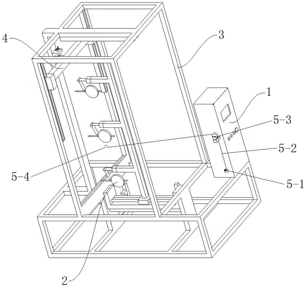 A quality detection device for door and window gauze and its application method